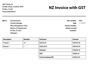Basic Invoice Template Free from create.onlineinvoices.com
