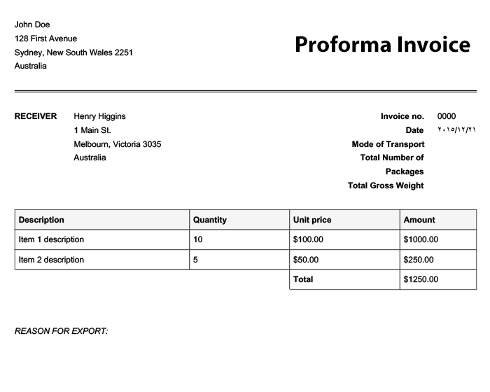 Proforma Invoice New Zealand: A Guide to Smooth International Trade ...