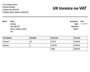 Draft Invoice Template from create.onlineinvoices.com