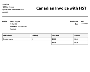 canada invoice template
 Free Invoice Templates | Online Invoices