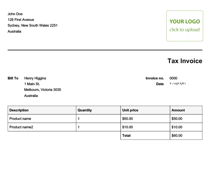business invoices online