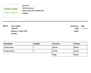 Tax Invoice Template